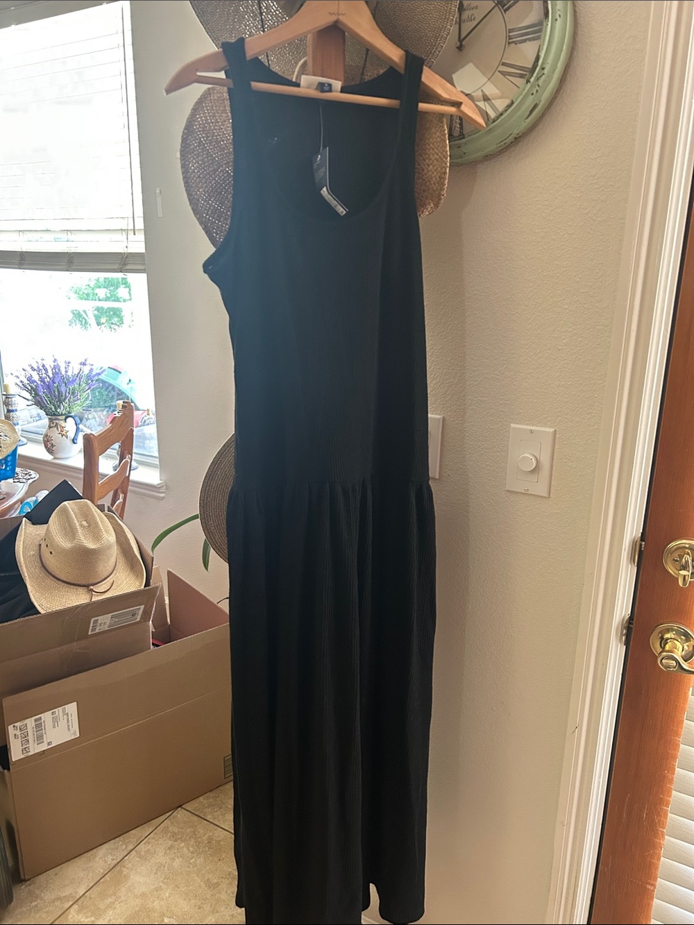Universal Thread Black Sleeveless Maxi Dress
